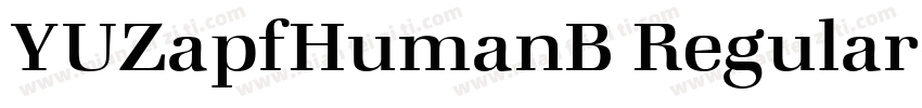 YUZapfHumanB Regular字体转换